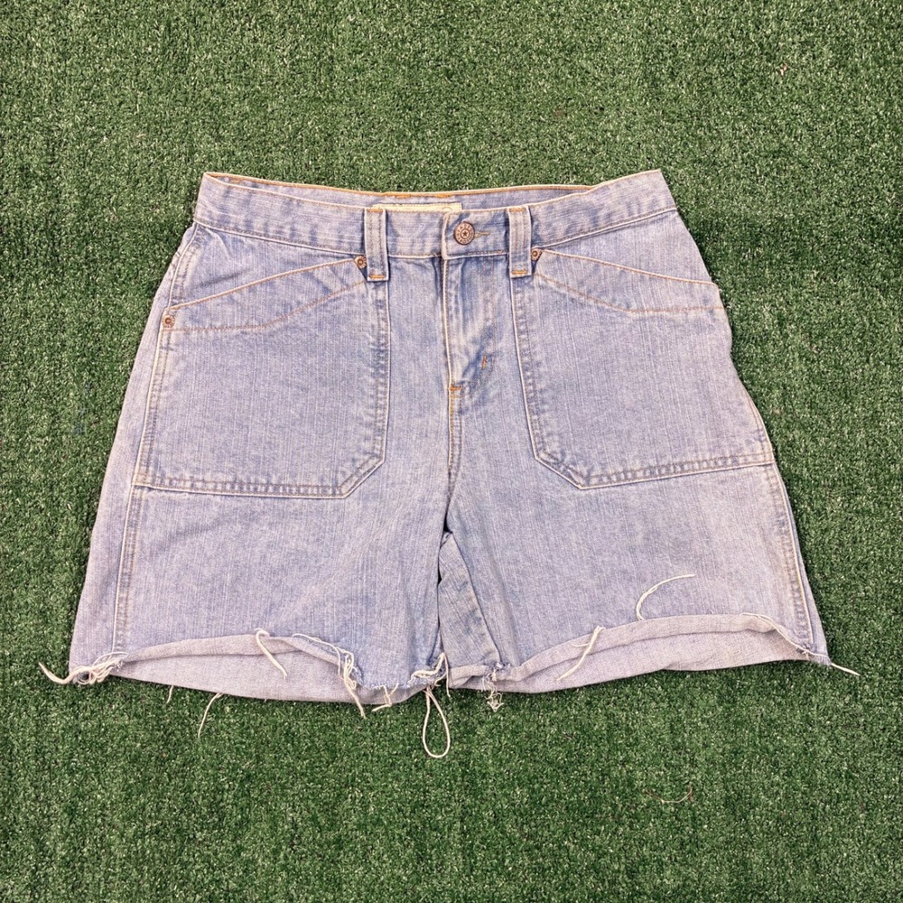 Y2K 2000's Faded Glory Denim Shorts Cutoffs Light Wash